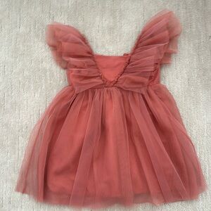 H&M • Rose Pink Pleated Tulle Dress